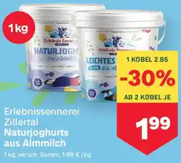 MPreis Erlebnissennerei Zillertal Naturjoghurt aus Almmilch Angebot