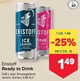 MPreis Eristoff Ready to Drink Angebot