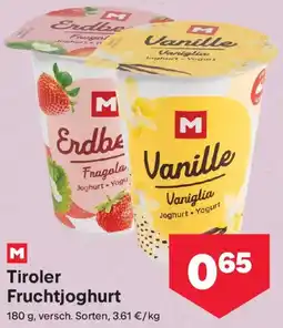 MPreis Tiroler Fruchtjoghurt Angebot