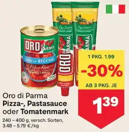 MPreis Oro di Parma Pizza-, Pastasauce oder Tomatenmark Angebot