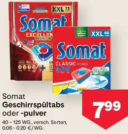MPreis Somat Geschirrspültabs oder -pulver Angebot