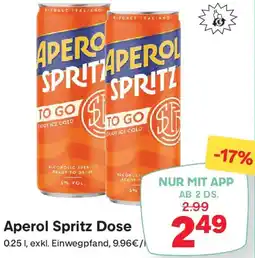MPreis Aperol Spritz Dose Angebot