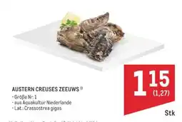 Metro AUSTERN CREUSES ZEEUWS Angebot
