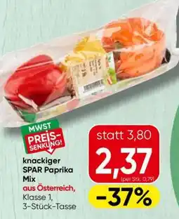 Eurospar knackiger SPAR Paprika Mix Angebot