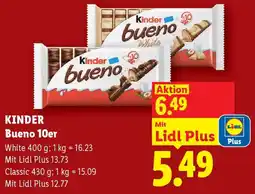 Lidl KINDER Bueno 10er Angebot