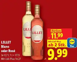 Lidl LILLET Blanc oder Rosé Angebot