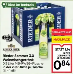 Maximarkt Rieder Sommer 3.0 Weinmischgetränk Angebot