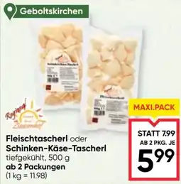 Maximarkt Fleischtascherl oder Schinken-Käse-Tascherl Angebot
