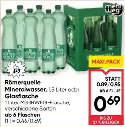 Maximarkt Römerquelle Mineralwasser Angebot