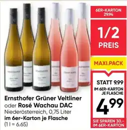 Maximarkt Ernsthofer Grüner Veltliner oder Rosé Wachau DAC Angebot