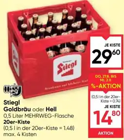 Maximarkt Stiegl Goldbräu oder Hell Angebot