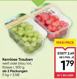 Maximarkt Kernlose Trauben Angebot