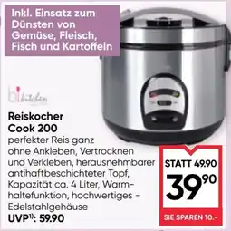 Maximarkt bi kitchen Reiskocher Cook 200 Angebot