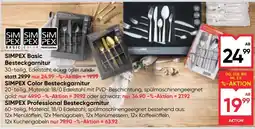 Maximarkt SIMPEX Color Besteckgarnitur Angebot