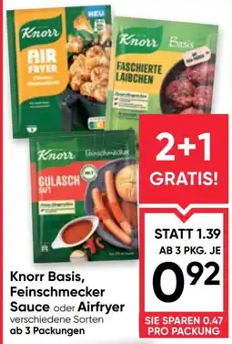 Maximarkt Knorr Basis, Feinschmecker Sauce oder Airfryer Angebot