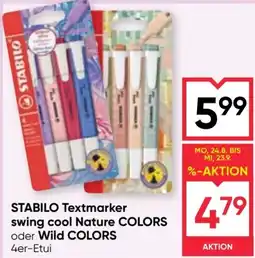 Maximarkt STABILO Textmarker swing cool Nature COLORS Angebot