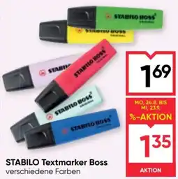 Maximarkt STABILO Textmarker Boss Angebot