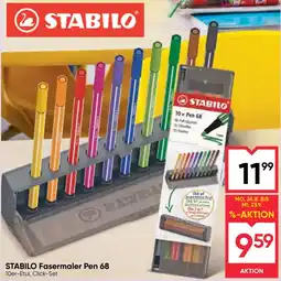 Maximarkt STABILO Fasermaler Pen 68 Angebot