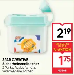 Maximarkt SPAR CREATIVE Sicherheitsmalbecher Angebot