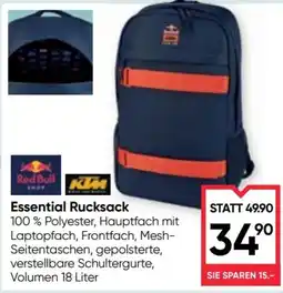 Maximarkt Red Bull Essential Rucksack Angebot