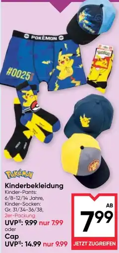 Maximarkt Pokémon Kinderbekleidung Angebot