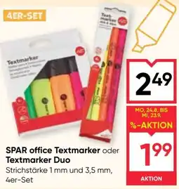 Maximarkt SPAR office Textmarker Angebot