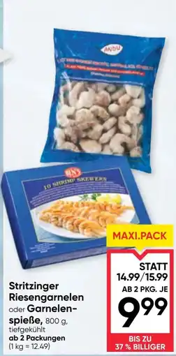 Maximarkt Stritzinger Riesengarnelen oder Garnelen-spieße Angebot