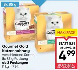 Maximarkt Gourmet Gold Katzenfutter Angebot