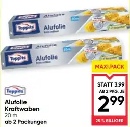 Maximarkt Toppits Alufolie Kraftwaben Angebot
