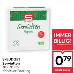 Maximarkt S-Budget Servietten Angebot