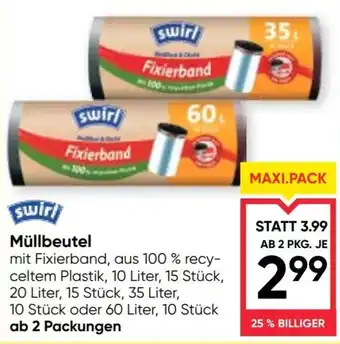 Maximarkt swirl Müllbeutel Angebot