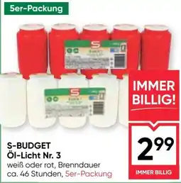 Maximarkt S-Budget Öl-Licht Nr. 3 Angebot