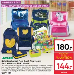 Maximarkt Schultaschenset Flexi Goal, Flexi Heart, Flexi Motor oder Pink Unicorn Angebot