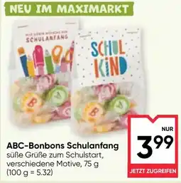 Maximarkt ABC-Bonbons Schulanfang Angebot