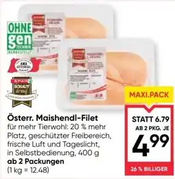 Maximarkt Österr. Maishendl-Filet Angebot
