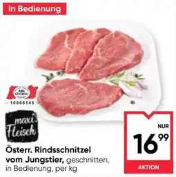 Maximarkt maxi Fleisch Österr. Rindsschnitzel vom Jungstier Angebot