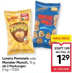 Maximarkt Lorenz Pommels oder Monster Munch Angebot