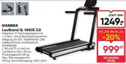Maximarkt Hammer Laufband Q. VADIS 3.0 Angebot