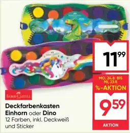 Maximarkt Faber-Castell Deckfarbenkasten Einhorn oder Dino Angebot