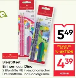Maximarkt Bleistiftset Einhorn oder Dino Angebot