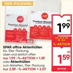 Maximarkt SPAR office Aktenhüllen Angebot