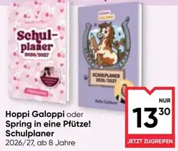Maximarkt Hopp! Galoppi oder Spring in eine Pfütze! Schulplaner Angebot