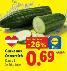 Lidl Gurke aus Österreich Angebot