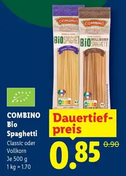 Lidl Combino Bio Spaghetti Angebot