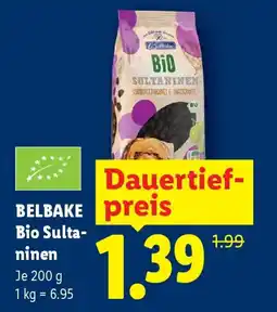 Lidl BELBAKE Bio Sultaninen Angebot