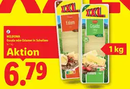 Lidl Milbona Gouda oder Edamer in Scheiben Angebot