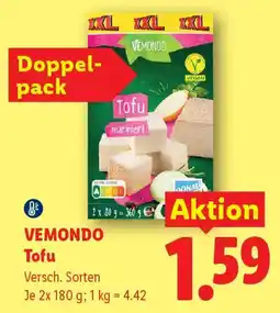 Lidl VEMONDO Tofu Angebot