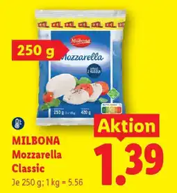 Lidl Milbona Mozzarella Classic Angebot