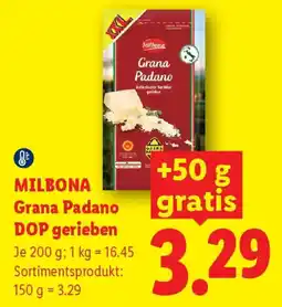 Lidl Milbona Grana Padano DOP gerieben Angebot