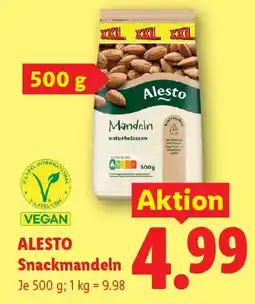 Lidl Alesto Snackmandeln Angebot
